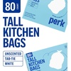 image:imagePERK 13 Gallon Kitchen Trash Bag Low Density 09 Mil80 Pack