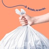 image:imagePERK 13 Gallon Kitchen Trash Bag Low Density 09 Mil80 Pack