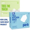 image:imagePERK 13 Gallon Kitchen Trash Bag Low Density 09 Mil80 Pack