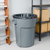 image:imagePERK Clear 10 Gallon Kitchen Trash Bag 24inch x 24inch High Density 036 mil 300 BagsBox33 Gallon