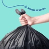 image:imagePERK Clear 10 Gallon Kitchen Trash Bag 24inch x 24inch High Density 036 mil 300 BagsBox45 Gallon