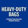 image:imagePERK Clear 10 Gallon Kitchen Trash Bag 24inch x 24inch High Density 036 mil 300 BagsBox45 Gallon