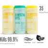 image:imagePerk Disinfecting MultiSurface Cleaning Wipes Lemon amp Fresh Scent 35Count Each Pack of 6 Total 210