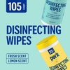 image:imagePerk Disinfecting Wipes Fresh amp Lemon Scent 35 WipesCanister  MultiSurface Cleaning Wipes for Home Office amp Classroom