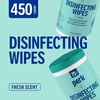 image:imagePerk Disinfecting Wipes Lemon Scent 75 WipesCanister 6 Pack  MultiSurface Cleaning Wipes for Home Office amp Classroom6 Pack