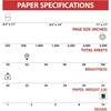 image:imagePrinter Paper 85 x 11 Inch 20 lb 92 Bright White Sheets 10 Ream Carton400 Reams