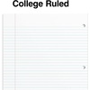image:imageSTAPLES Accel 5Subject Notebook 85 x 11 College Ruled 200 Sheets Assorted Colors 3Pack
