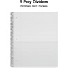 image:imageSTAPLES Accel 5Subject Notebook 85 x 11 College Ruled 200 Sheets Assorted Colors 3Pack