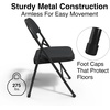 image:imageSTAPLES Folding amp Stacking Chair Faux Leather