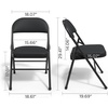 image:imageSTAPLES Folding amp Stacking Chair Faux Leather