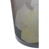 image:imageSTAPLES Indoor Black Trash Can Without Lid Steel Mesh 5 Gallon Capacity