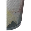 image:imageSTAPLES Indoor Black Trash Can Without Lid Steel Mesh 5 Gallon Capacity