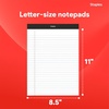 image:imageSTAPLES Legal Pads 85 x 11 Wide Ruled Perforated 50 SheetsPad 12PackNotepads 12 Pack