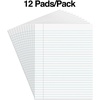 image:imageSTAPLES Legal Pads 85 x 11 Wide Ruled Perforated 50 SheetsPad 12PackScratchpad 12 Pack