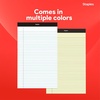 image:imageSTAPLES Legal Pads 85 x 14 Wide Ruled 50 SheetsPad 12PackWhite