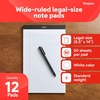 image:imageSTAPLES Legal Pads 85 x 14 Wide Ruled 50 SheetsPad 12PackWhite