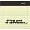 image:imageSTAPLES Legal Pads 85 x 14 Wide Ruled 50 SheetsPad 12PackYellow