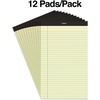 image:imageSTAPLES Legal Pads 85 x 14 Wide Ruled 50 SheetsPad 12PackYellow