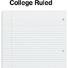image:imageSTAPLES Premium 5Subject Notebook 85 x 11 College Ruled 150 Sheets Black 3Pack