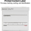 image:imageSTAPLES Storage amp Filing Box HeavyDuty with Handles amp Removable Lid Letter amp Legal Size Documents Stackable 4Pack WhiteGray10 Pack