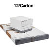 image:imageSTAPLES Storage amp Filing Box HeavyDuty with Handles amp Removable Lid Letter amp Legal Size Documents Stackable 4Pack WhiteGray12 Pack