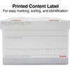 image:imageSTAPLES Storage amp Filing Box HeavyDuty with Handles amp Removable Lid Letter amp Legal Size Documents Stackable 4Pack WhiteGray12 Pack
