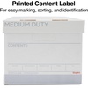 image:imageSTAPLES Storage amp Filing Box HeavyDuty with Handles amp Removable Lid Letter amp Legal Size Documents Stackable 4Pack WhiteGray12 Pack