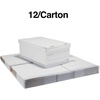 image:imageSTAPLES Storage amp Filing Box HeavyDuty with Handles amp Removable Lid Letter amp Legal Size Documents Stackable 4Pack WhiteGray12 Pack