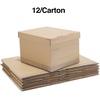 image:imageSTAPLES Storage amp Filing Box HeavyDuty with Handles amp Removable Lid Letter amp Legal Size Documents Stackable 4Pack WhiteGray12 Pack