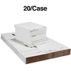 image:imageSTAPLES Storage amp Filing Box HeavyDuty with Handles amp Removable Lid Letter amp Legal Size Documents Stackable 4Pack WhiteGray20 Pack