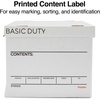 image:imageSTAPLES Storage amp Filing Box HeavyDuty with Handles amp Removable Lid Letter amp Legal Size Documents Stackable 4Pack WhiteGray20 Pack