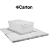 image:imageSTAPLES Storage amp Filing Box HeavyDuty with Handles amp Removable Lid Letter amp Legal Size Documents Stackable 4Pack WhiteGray4 Pack