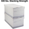 image:imageSTAPLES Storage amp Filing Box HeavyDuty with Handles amp Removable Lid Letter amp Legal Size Documents Stackable 4Pack WhiteGray4 Pack