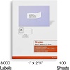 image:imageStaples 1 x 258 Address Labels White  EasyPeel Printable Laser amp Inkjet Mailing Labels 30 Labels per Sheet 100Pack3 000 Labels