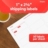 image:imageStaples 1 x 258 Address Labels White  EasyPeel Printable Laser amp Inkjet Mailing Labels 30 Labels per Sheet 100Pack7 500 Labels