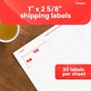 image:imageStaples 1 x 258 Address Labels White  EasyPeel Printable Laser amp Inkjet Mailing Labels 30 Labels per Sheet 100Pack750 Labels
