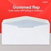 image:imageStaples 10 SecurityTinted Window Business Envelopes White SelfSeal Closure 500Pack