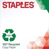 image:imageStaples 100 Recycled 85Inch x 11Inch Copy Paper 20 lbs 92B 500Ream 10 ReamCount For Office School amp Home100 Recycled