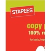 image:imageStaples 100 Recycled 85Inch x 11Inch Copy Paper 20 lbs 92B 500Ream 10 ReamCount For Office School amp Home100 Recycled