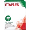 image:imageStaples 100 Recycled 85Inch x 11Inch Copy Paper 20 lbs 92B 500Ream 10 ReamCount For Office School amp Home100 Recycled