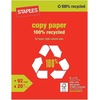 image:imageStaples 100 Recycled 85Inch x 11Inch Copy Paper 20 lbs 92B 500Ream 10 ReamCount For Office School amp Home100 Recycled