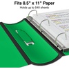 image:imageStaples 2Inch 3Ring Better Binder Durable View Binder for Office amp School Storage Green 2Pack