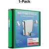 image:imageStaples 2Inch 3Ring Better Binder Durable View Binder for Office amp School Storage Green 2Pack