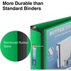 image:imageStaples 2Inch 3Ring Better Binder Durable View Binder for Office amp School Storage Green 2Pack