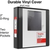 image:imageStaples 3Ring Binder 2 DRing White HighCapacity Organizer for Home Office amp School Holds up to 480 Sheets 6PackBlack