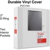 image:imageStaples 3Ring Binder 2 DRing White HighCapacity Organizer for Home Office amp School Holds up to 480 Sheets 6PackWhite