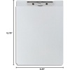 image:imageStaples Aluminum Storage Clipboard Letter Size Silver  HeavyDuty Clipboard with Storage