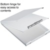 image:imageStaples Aluminum Storage Clipboard Letter Size Silver  HeavyDuty Clipboard with Storage
