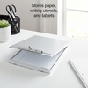 image:imageStaples Aluminum Storage Clipboard Letter Size Silver  HeavyDuty Clipboard with Storage