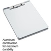 image:imageStaples Aluminum Storage Clipboard Letter Size Silver  HeavyDuty Clipboard with Storage